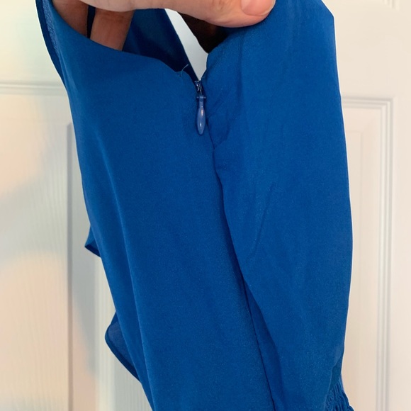 Express Outlet Ruffle Romper in Royal Blue, Sz 6 - Picture 11 of 14